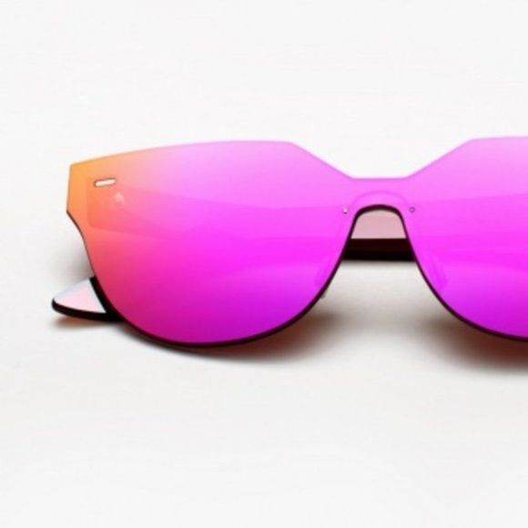 RetroSuperFuture Hot Pink Mirrored Sunglasses main image 5